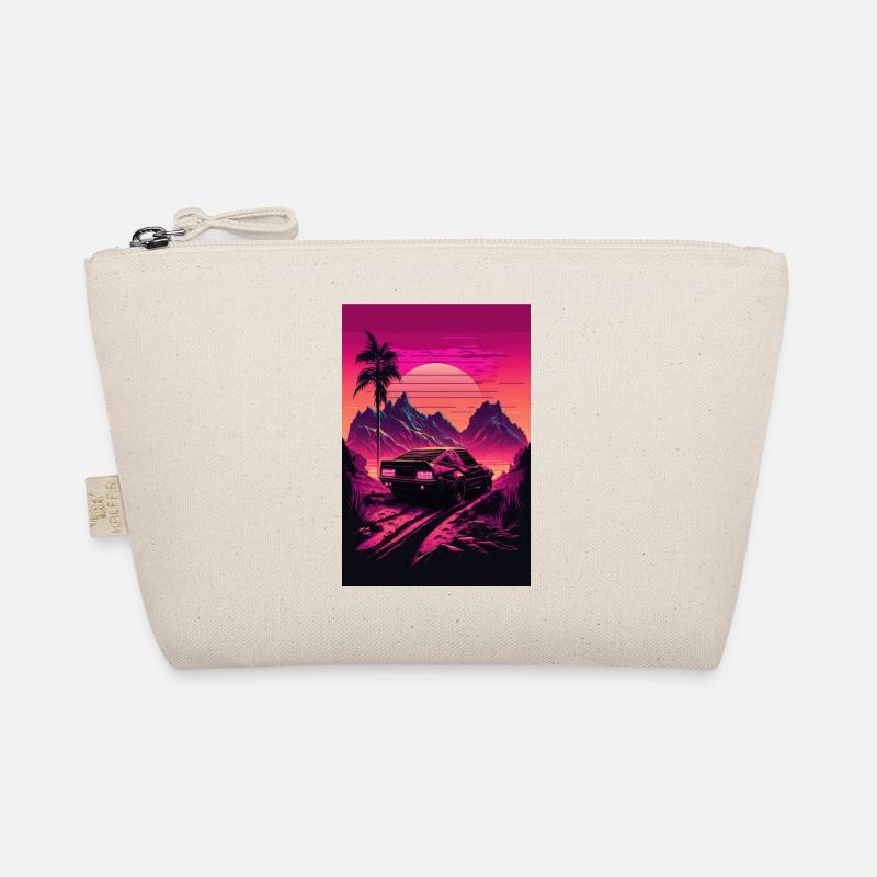 Synthwave Country Car Retro Sun Palms Trousse biologique