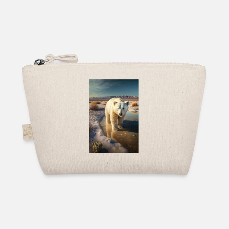 Polar bear desert climate global warming climate protection Organic Pouch