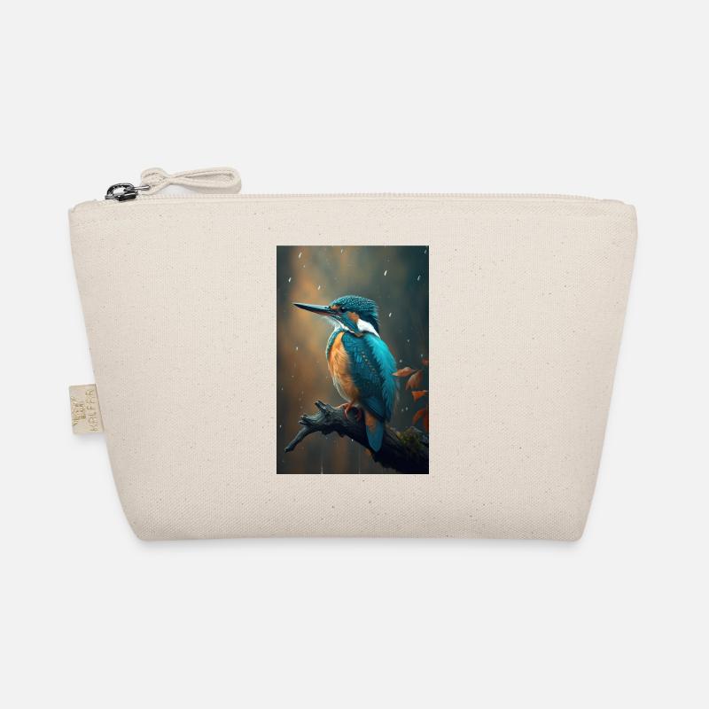 Eisvogel Kingfisher Vogel bird Lover Bio-Täschchen