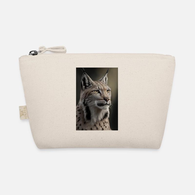 Luchs Wildkatze - Bio-Täschchen - Natur