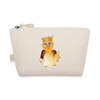 The King with Crown as Puppet Theater Figure - Organic Pouch - nature - Front