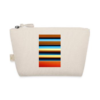Colorful pattern, stripes - Organic Pouch - nature - Front