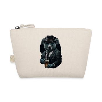 Cool koala with sunglasses and beer in a suit - Organic Pouch - nature - Front