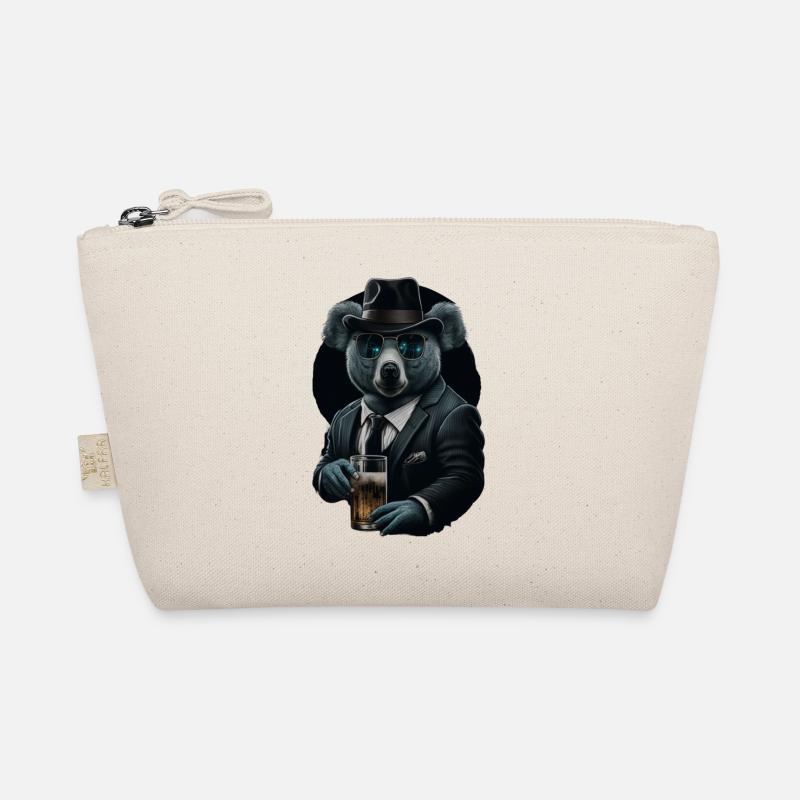 Koala cool avec des lunettes de soleil et de la bière en costume Trousse biologique