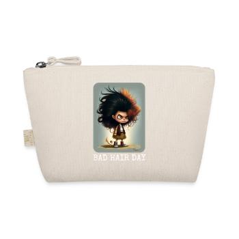 Bad Hair Day Sarkastisches Design - Bio-Täschchen - Natur - Vorne