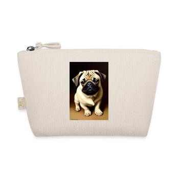 Pug Dog - Organic Pouch - nature - Front