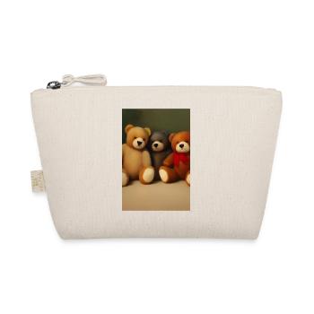Teddy bear - Organic Pouch - nature - Front
