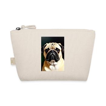 Pug Dog - Organic Pouch - nature - Front