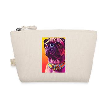 Pug Dog - Organic Pouch - nature - Front
