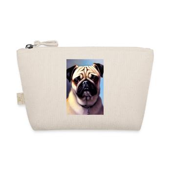 Pug Dog - Organic Pouch - nature - Front