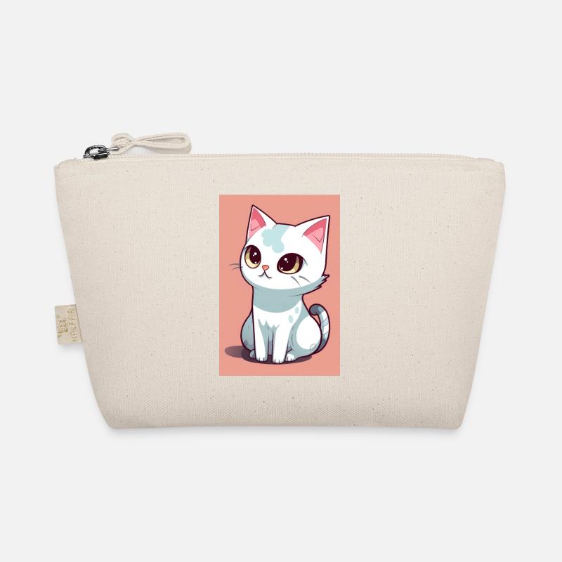 Funny cute cat Organic Pouch