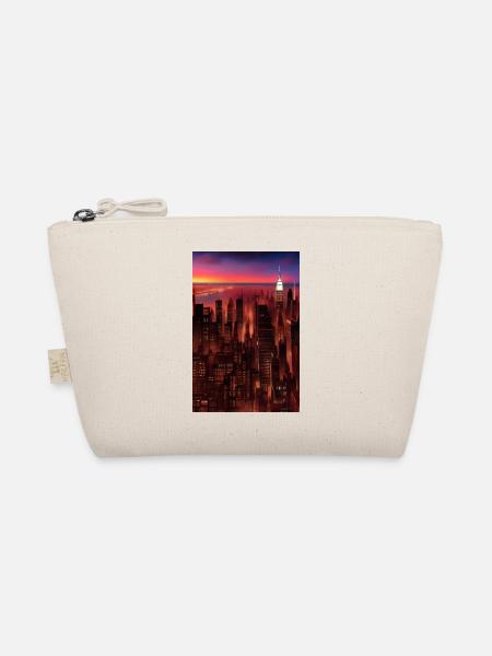 New York City Skyline - Bio-Täschchen - Natur - Vorne