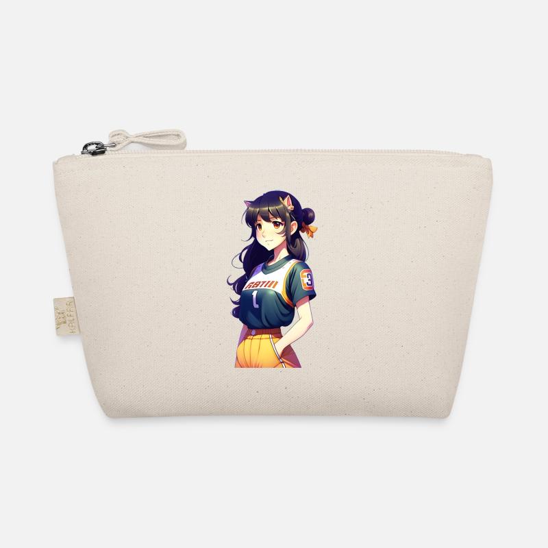 Baseball-Mädchen, hübsches Baseball-Mädchen, Bio-Täschchen