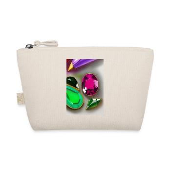 Bunte Edelsteine - Bio-Täschchen - Natur - Vorne