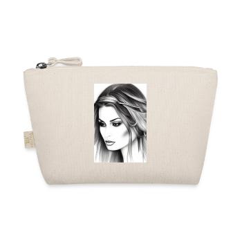 Beautiful woman - Organic Pouch - nature - Front