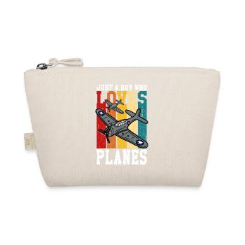 Just a boy who loves Planes - Passion aviation - Trousse biologique - nature - Devant