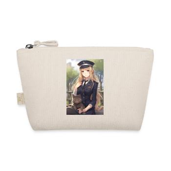 Anime Girl Uniform Gift - Organic Pouch - nature - Front