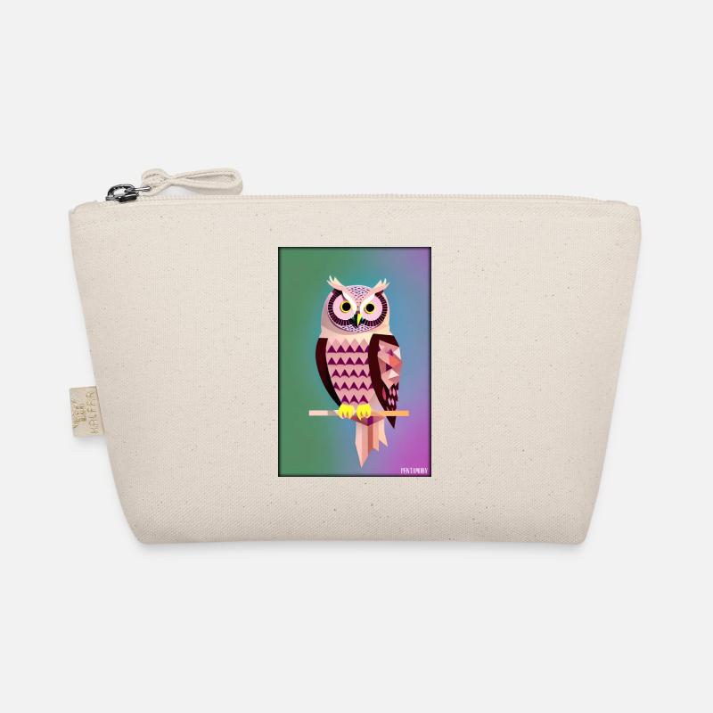 Eule Wütend Polygon Waldtier Wildnis Vogel Nacht Bio-Täschchen