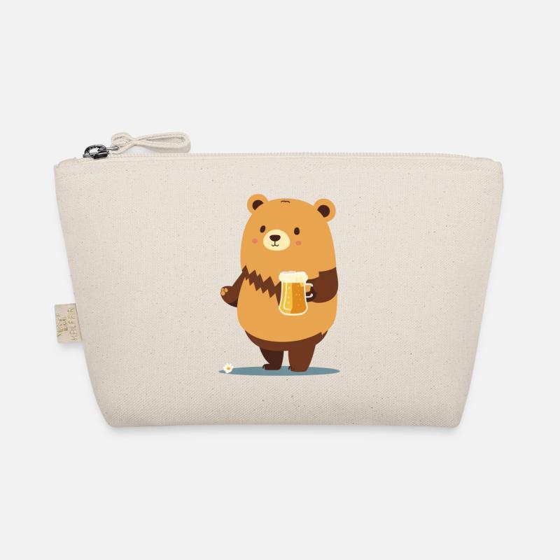 Mignon ours en peluche avec de la bière Trousse biologique