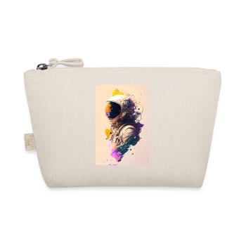 Astronaut painting ZEN - Organic Pouch - nature - Front