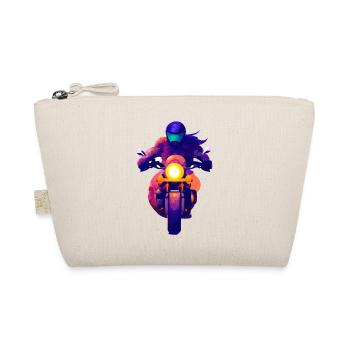 Motorcross Motorcycle Fan Motorcyclist - Organic Pouch - nature - Front