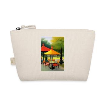 Asiatisches Cafe im Freien - Bio-Täschchen - Natur - Vorne