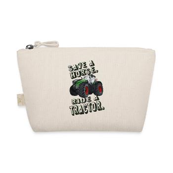 Save a horse, ride a tractor! Farm, Farmer - Organic Pouch - nature - Front