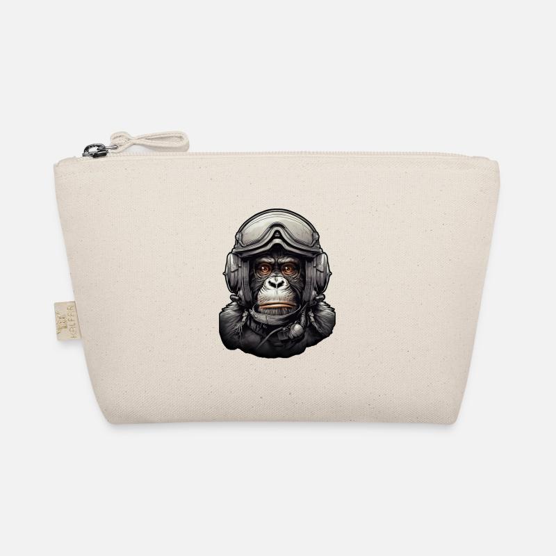 Pilot Monkey Digital Art Organic Pouch