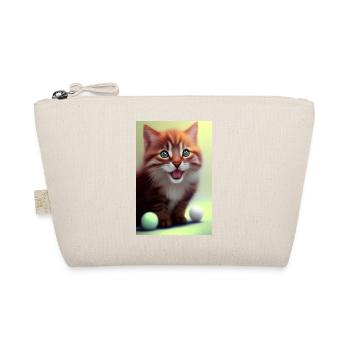Little Cute Baby Cat - Organic Pouch - nature - Front