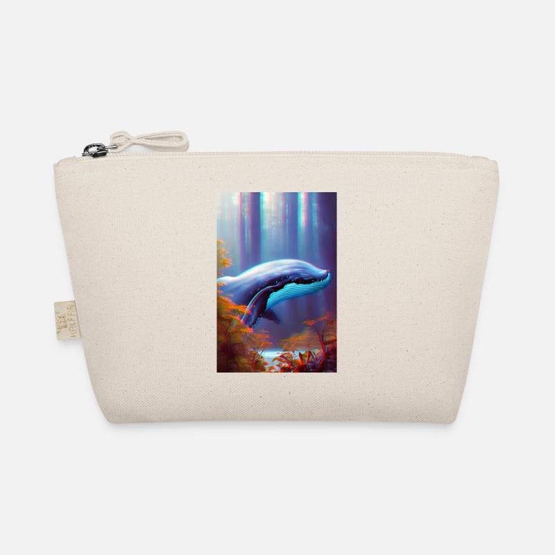 Whale in the Forest Surrealism Organic Pouch