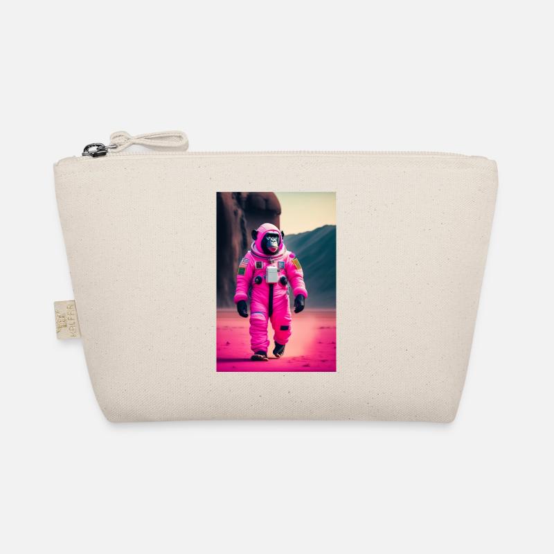 A chimpanzee going to space Organic Pouch