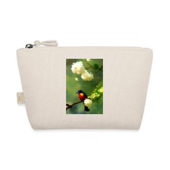 Oiseau sur branche avec fleurs - Trousse biologique - nature - Devant