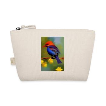 Oiseau sur branche avec fleurs - Trousse biologique - nature - Devant