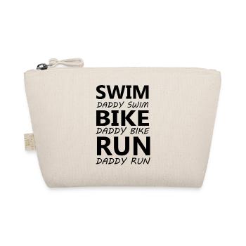 Triathlon Swim Bike Run Marathon - Bio-Täschchen - Natur - Vorne