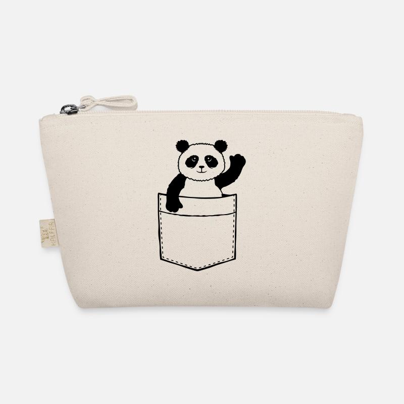 Sac de poitrine de voyage Panda Bear Waving Friendly Trousse biologique
