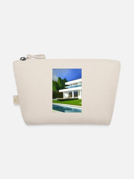 Villa blanche avec piscine - Trousse biologique - nature - Devant