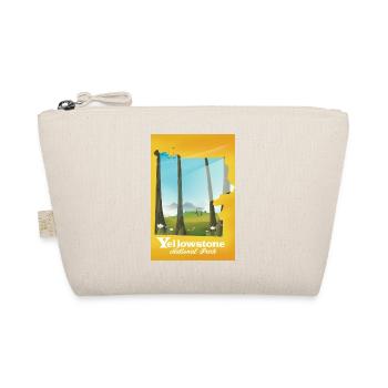 Yellowstone National Park map travel poster - Organic Pouch - nature - Front