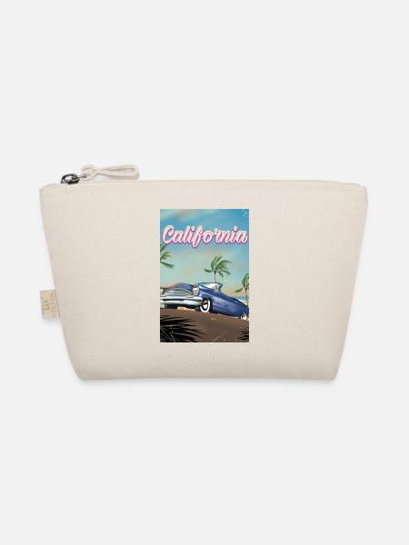 Kalifornisches Oldtimer-Reiseplakat - Bio-Täschchen - Natur - Vorne