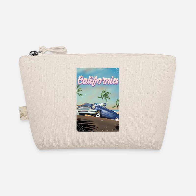 Kalifornisches Oldtimer-Reiseplakat Bio-Täschchen