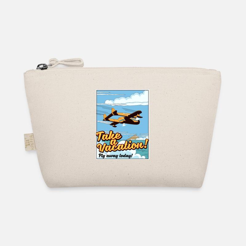 Take a Vacation! Fly away today! - Organic Pouch - nature