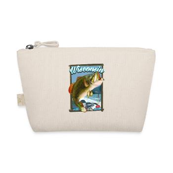 Wisconsin By Air Fishing travel poster - Organic Pouch - nature - Front