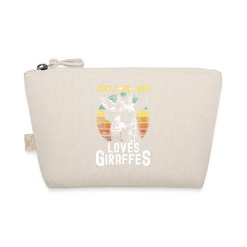 Juste une fille qui aime les girafes - Mignonne girafe - Trousse biologique - nature - Devant