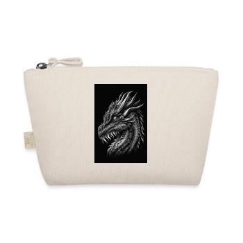 Black and white dragon - Organic Pouch - nature - Front