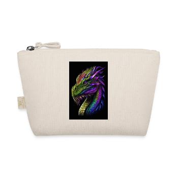 Weiser Drache - Bio-Täschchen - Natur - Vorne