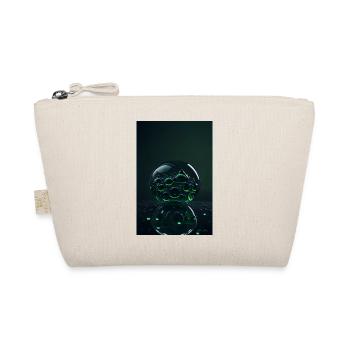 Bubbles in a bubble green 1 - Organic Pouch - nature - Front