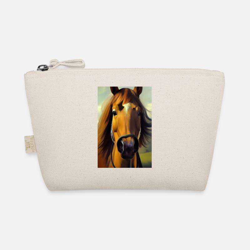 Pferdekopf Öl Malerei Bio-Täschchen