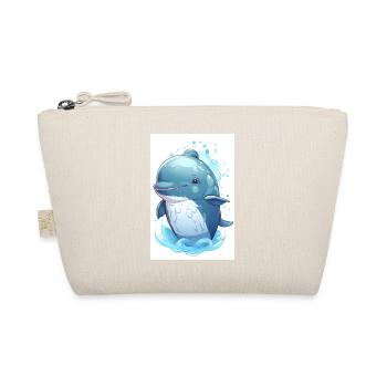 Whale-y Cute T-Shirt for Your Little One - Organic Pouch - nature - Front