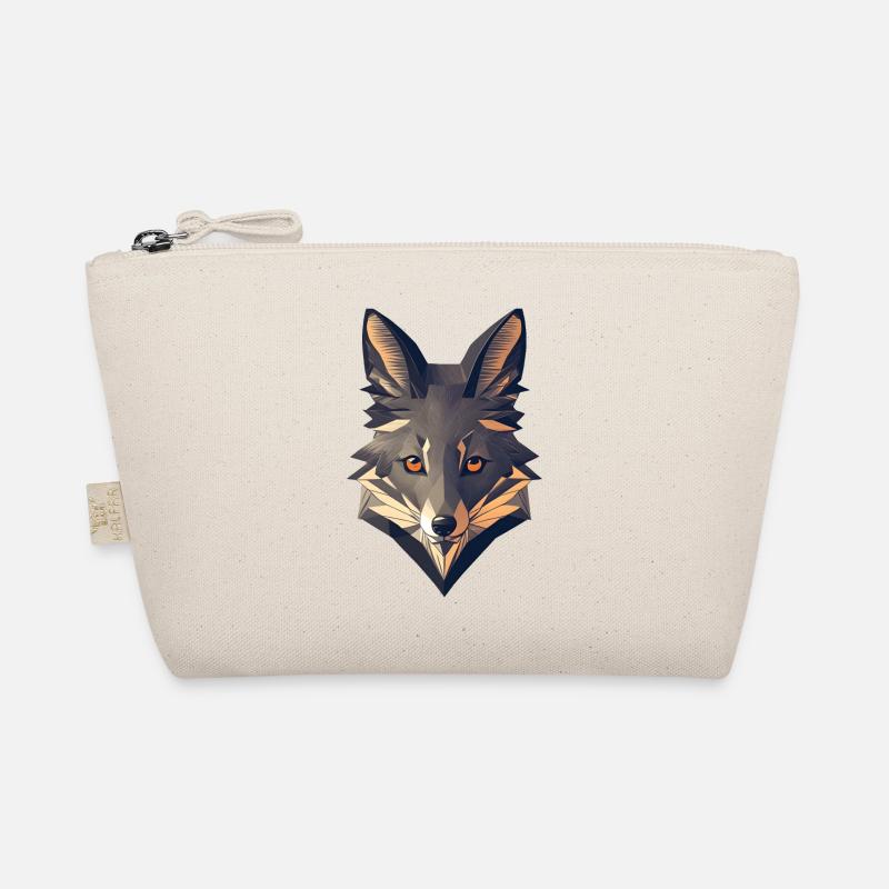 Minimalistic Fox Head Organic Pouch