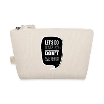 Heart hippy statement anti war peace for Paris - Organic Pouch - nature - Front