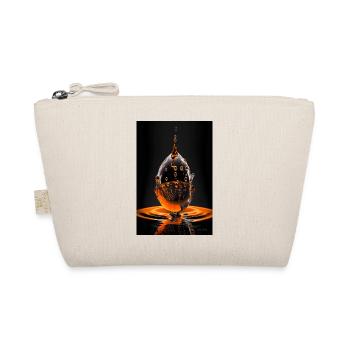 Tropfen orange 4 - Bio-Täschchen - Natur - Vorne